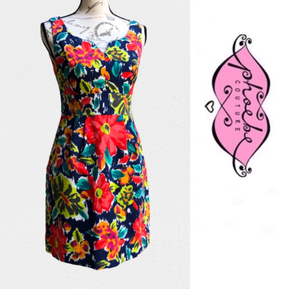 Phoebe Couture Vibrant Floral y2k Botique Dress - 2